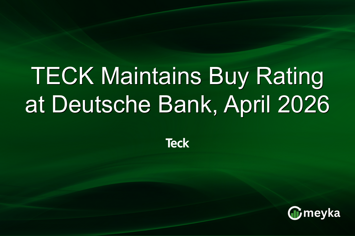 TECK Maintains Buy Rating at Deutsche Bank, April 2026