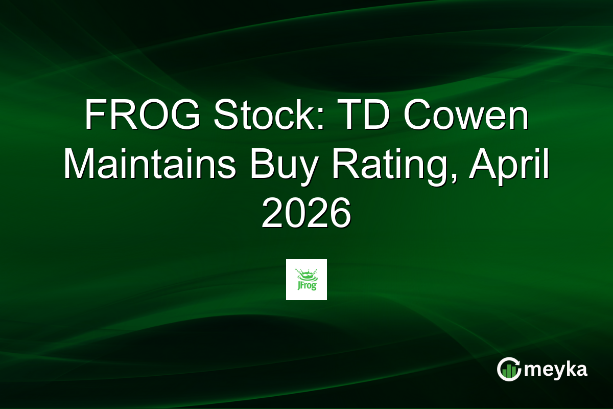 FROG Stock: TD Cowen Maintains Buy Rating, April 2026