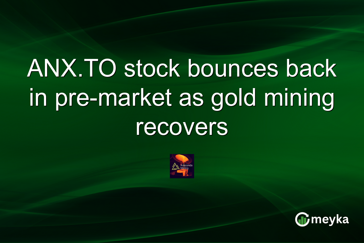 ANX.TO stock bounces back in pre-market as gold mining recovers