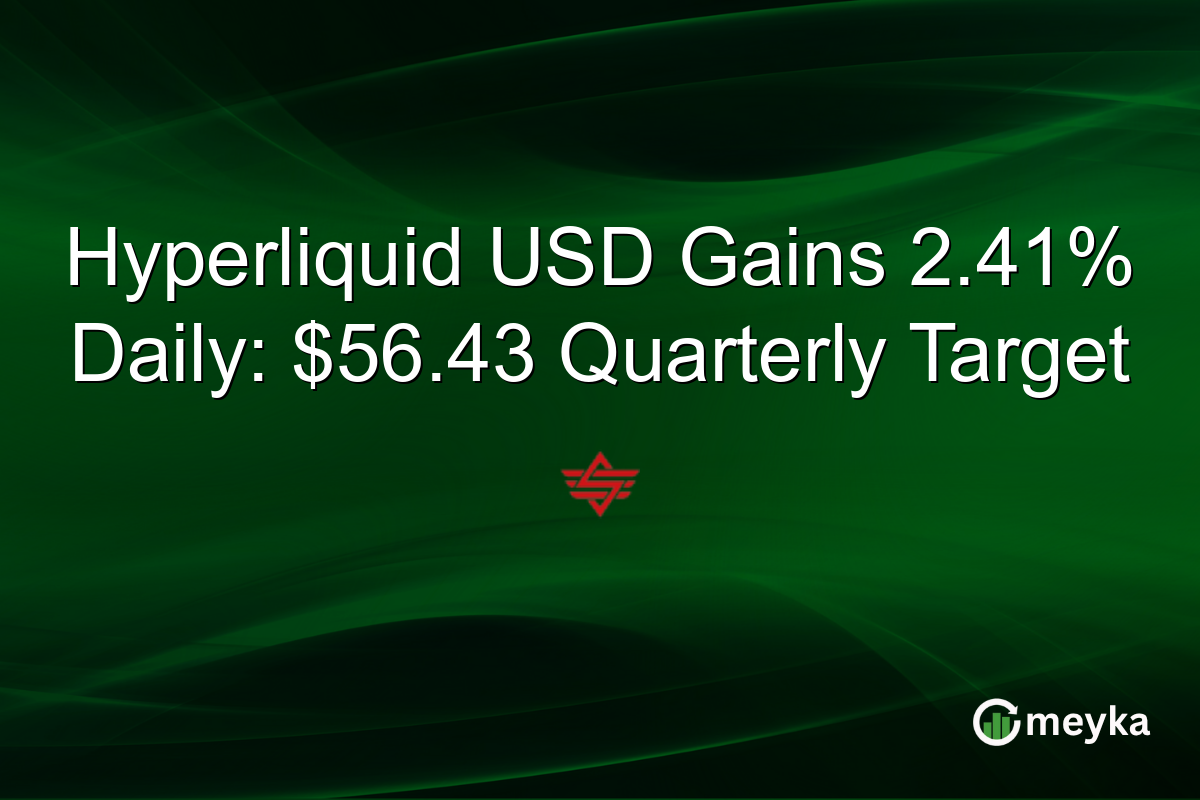 Hyperliquid USD Gains 2.41% Daily: $56.43 Quarterly Target