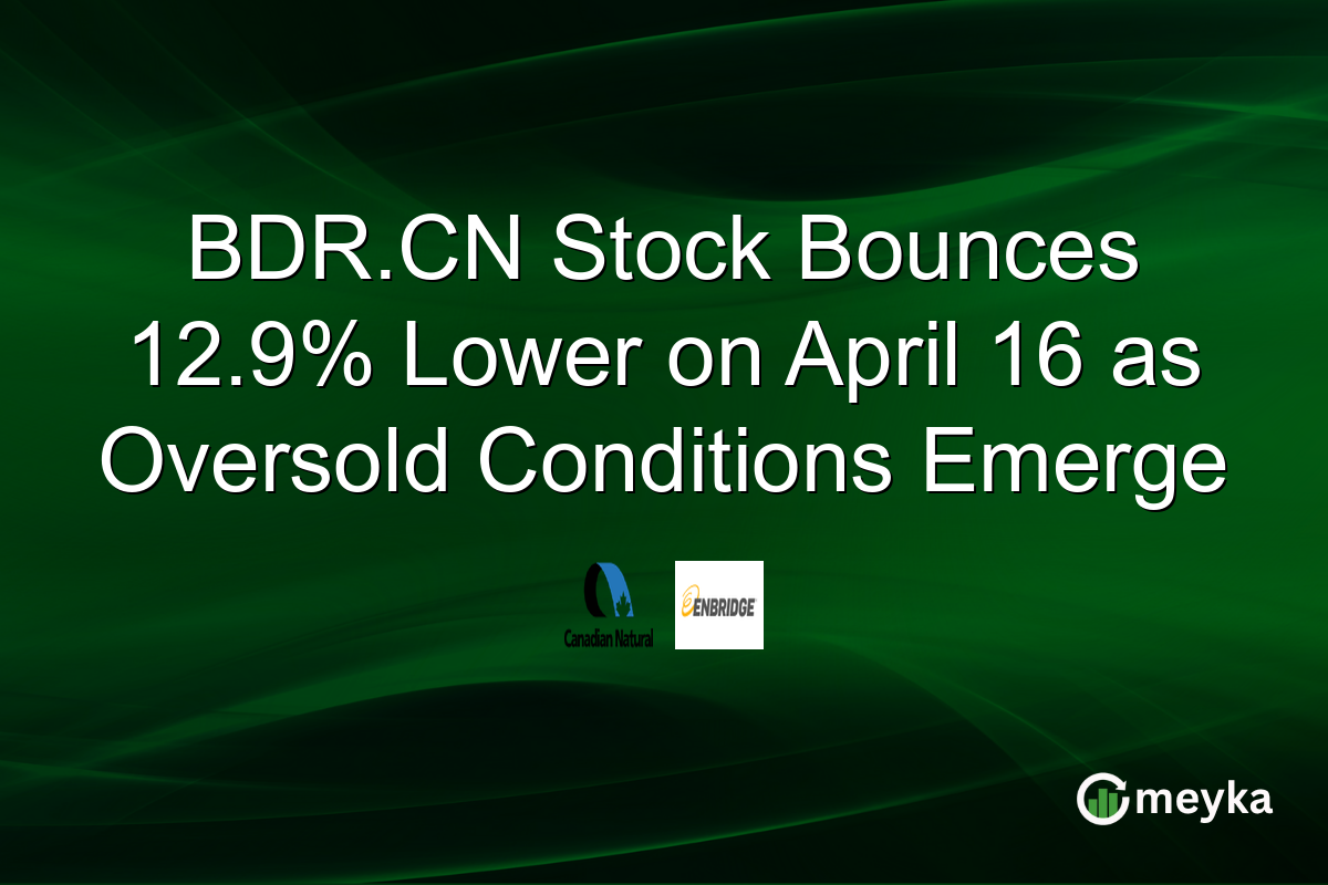 BDR.CN Stock Bounces 12.9% Lower on April 16 as Oversold Conditions Emerge