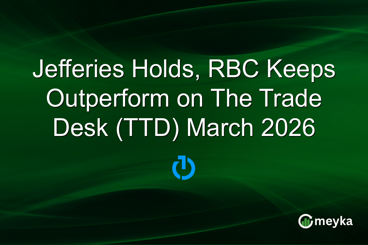 Jefferies Holds, RBC Keeps Outperform on The Trade Desk (TTD) March 2026