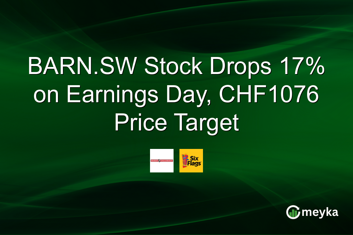 BARN.SW Stock Drops 17% on Earnings Day, CHF1076 Price Target