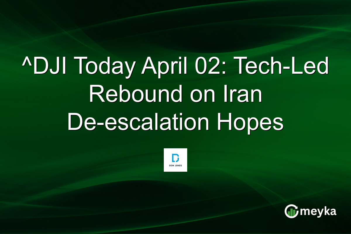 ^DJI Today April 02: Tech-Led Rebound on Iran De-escalation Hopes