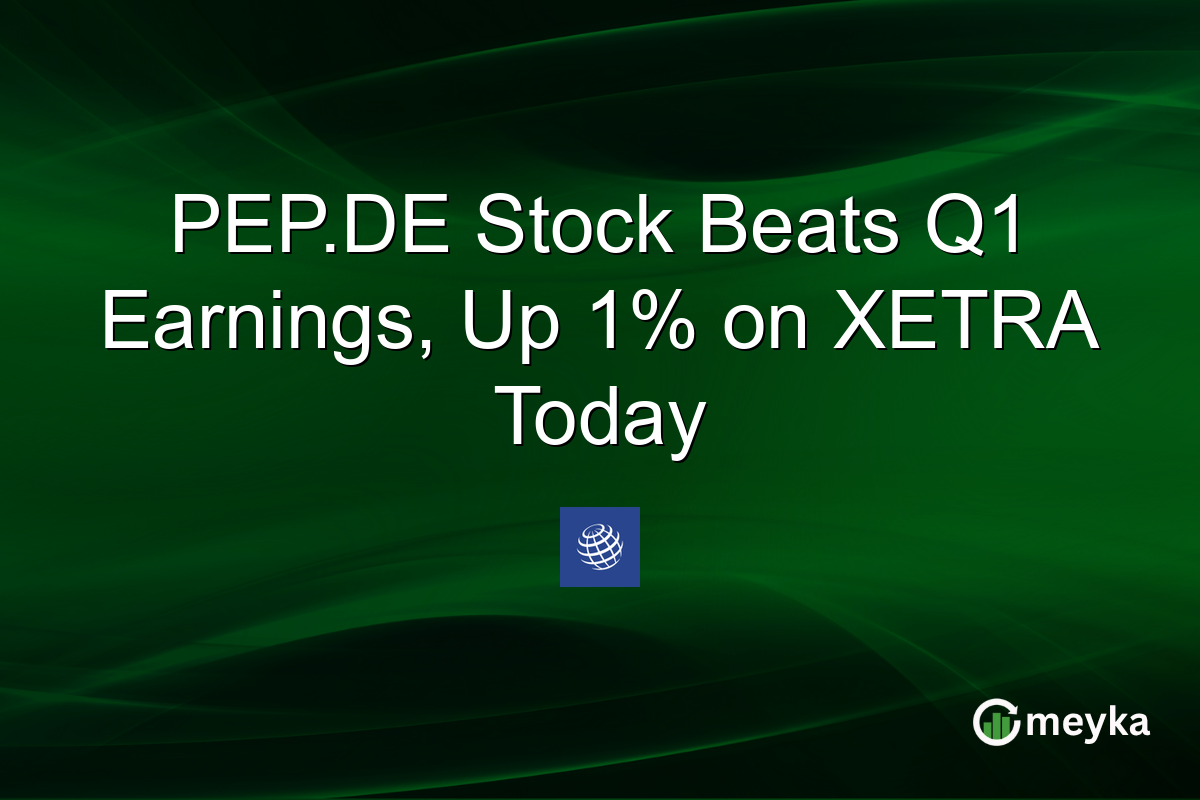 PEP.DE Stock Beats Q1 Earnings, Up 1% on XETRA Today