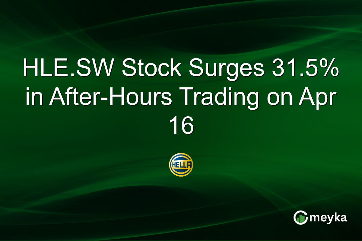 HLE.SW Stock Surges 31.5% in After-Hours Trading on Apr 16
