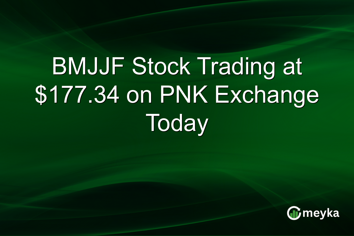 BMJJF Stock Trading at $177.34 on PNK Exchange Today