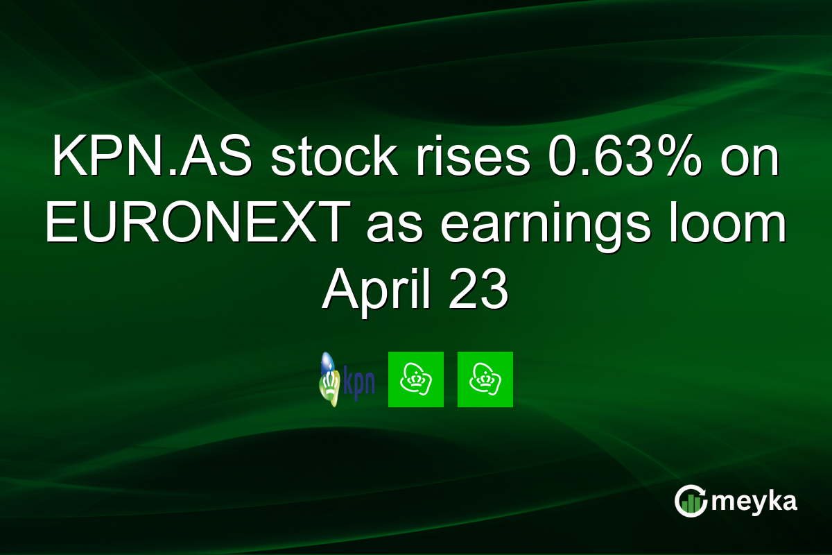 KPN.AS stock rises 0.63% on EURONEXT as earnings loom April 23