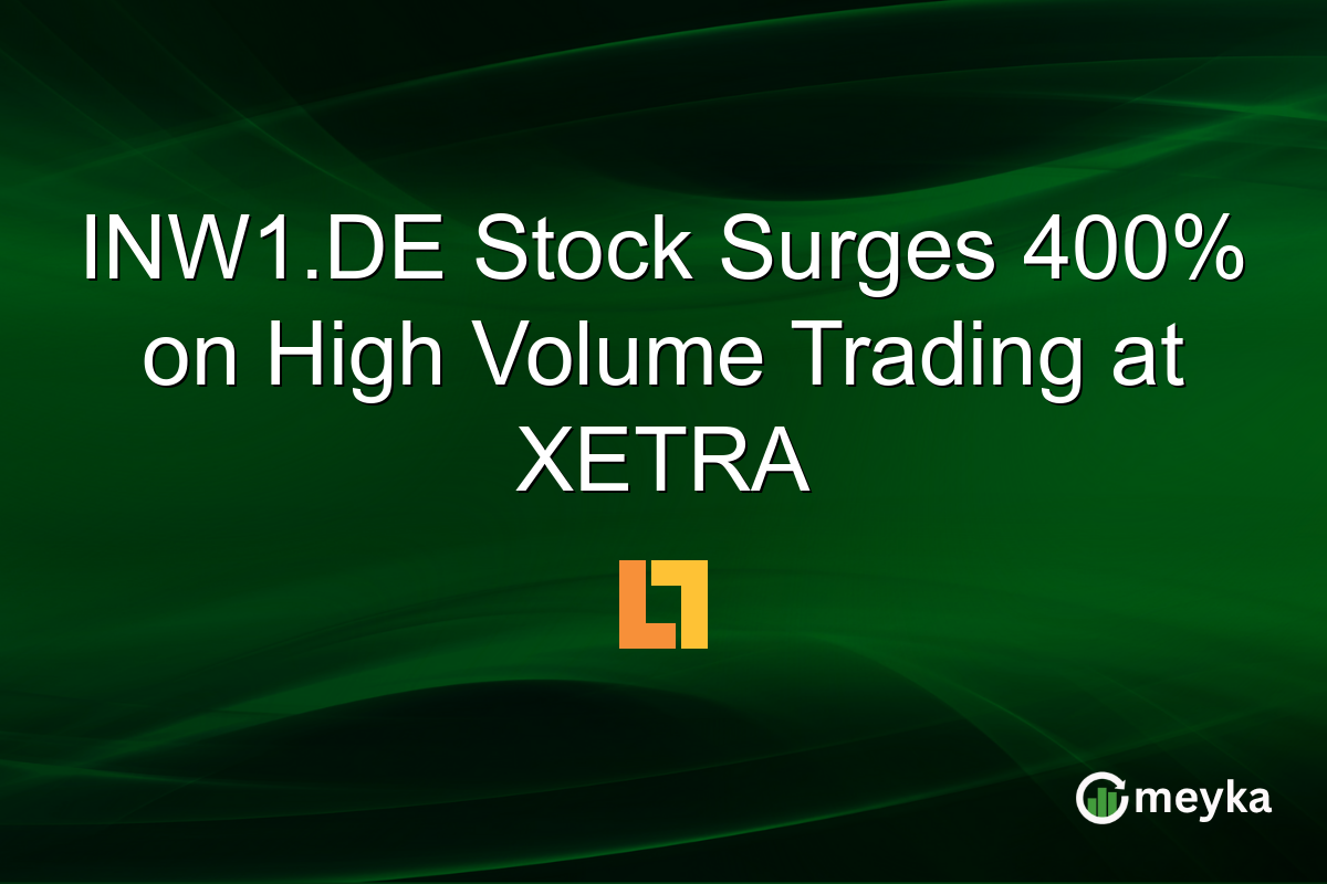 INW1.DE Stock Surges 400% on High Volume Trading at XETRA