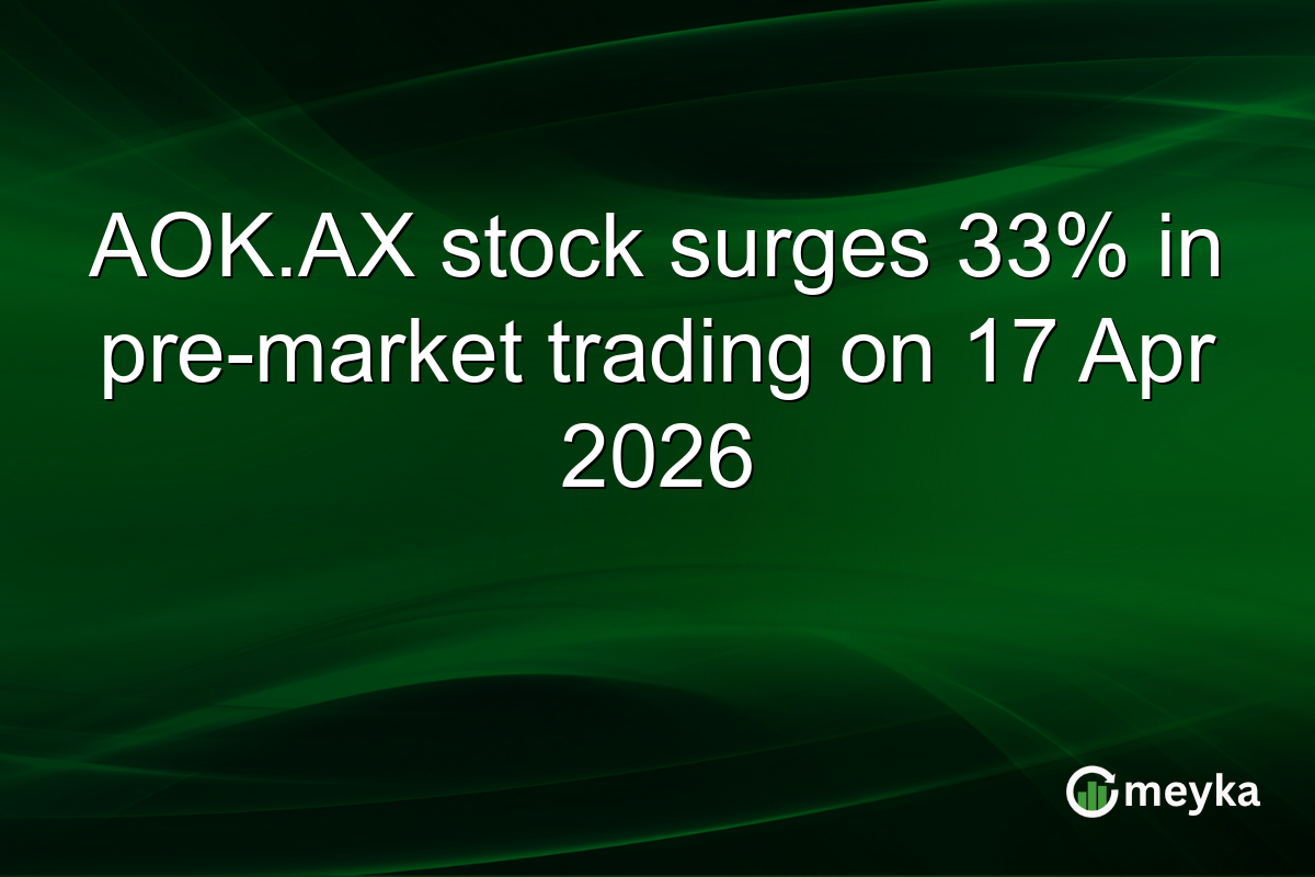 AOK.AX stock surges 33% in pre-market trading on 17 Apr 2026