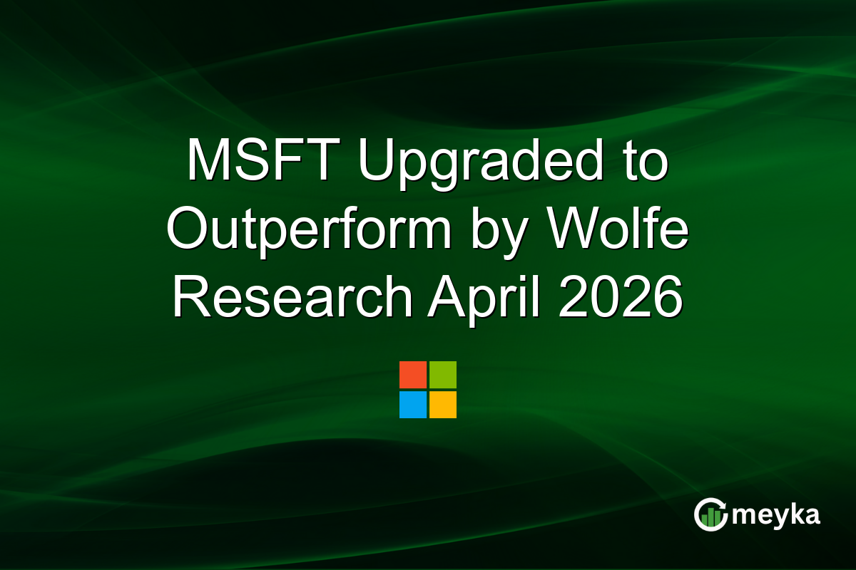 MSFT Upgraded to Outperform by Wolfe Research April 2026