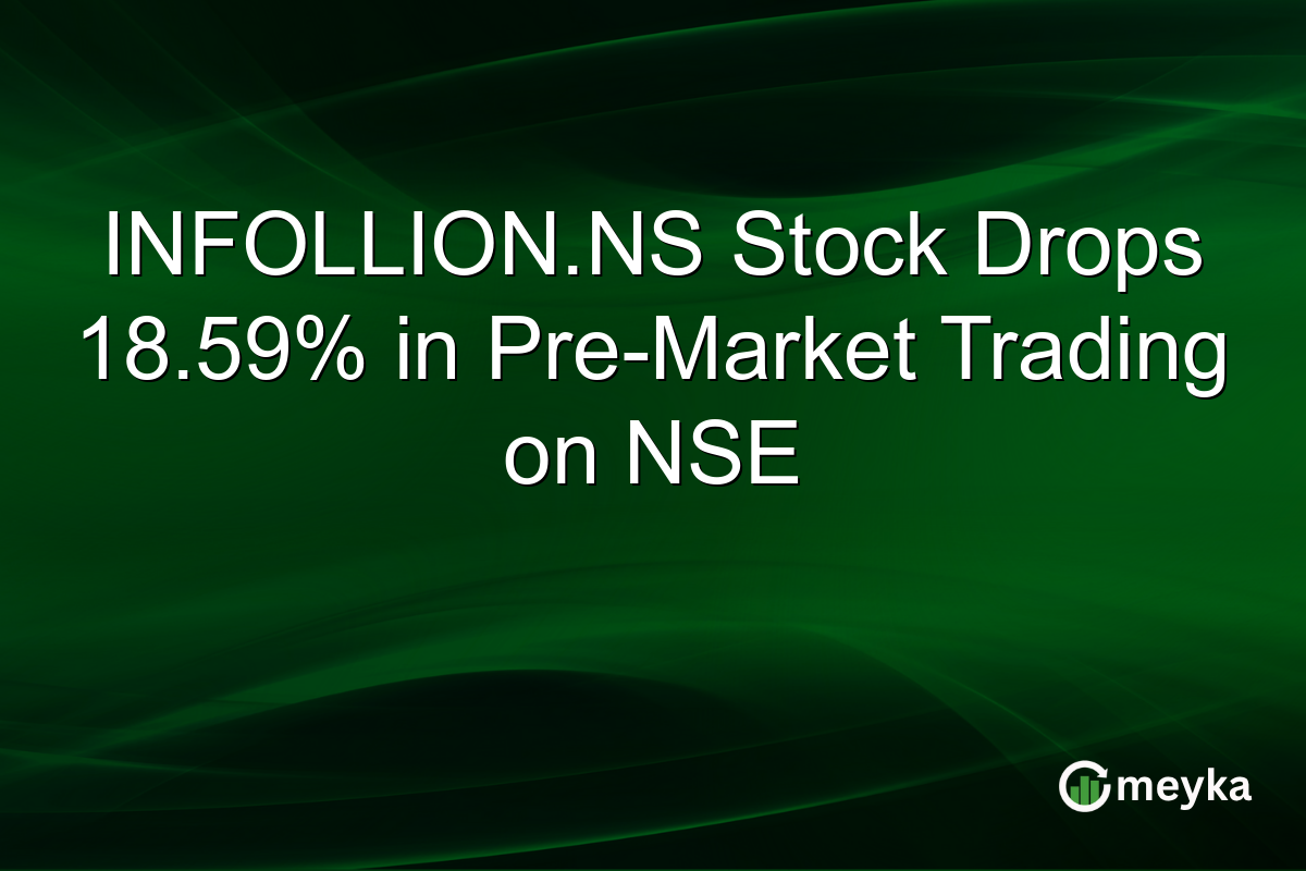 INFOLLION.NS Stock Drops 18.59% in Pre-Market Trading on NSE