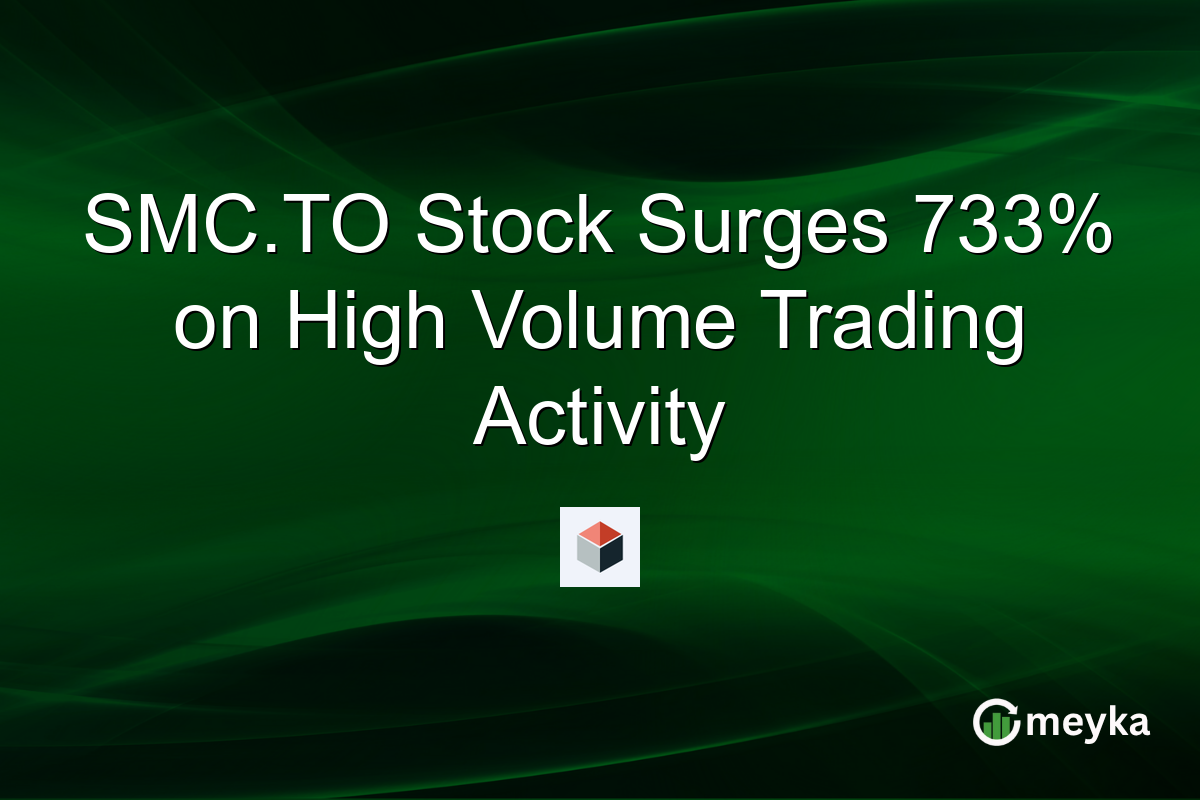SMC.TO Stock Surges 733% on High Volume Trading Activity