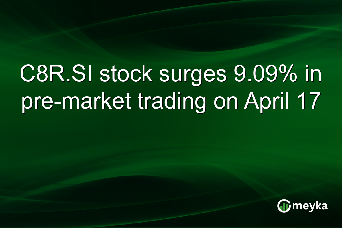 C8R.SI stock surges 9.09% in pre-market trading on April 17