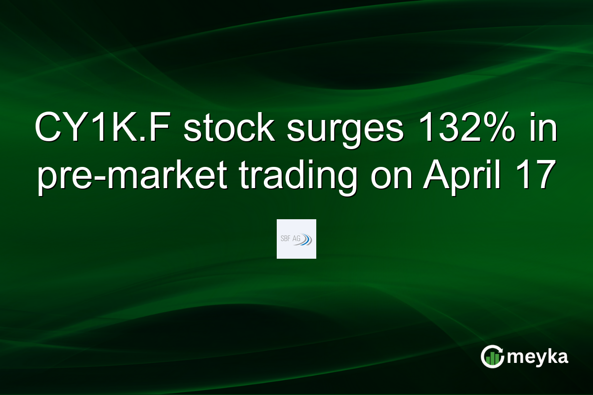 CY1K.F stock surges 132% in pre-market trading on April 17