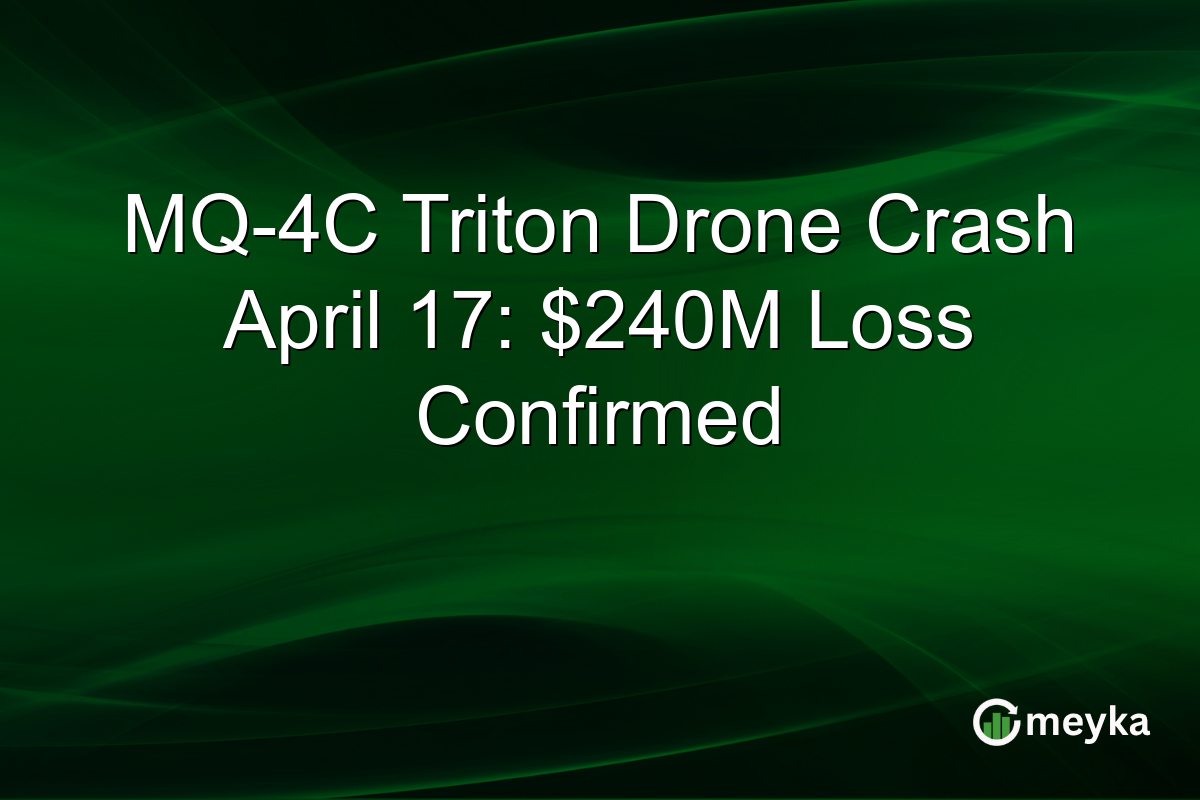 MQ-4C Triton Drone Crash April 17: $240M Loss Confirmed