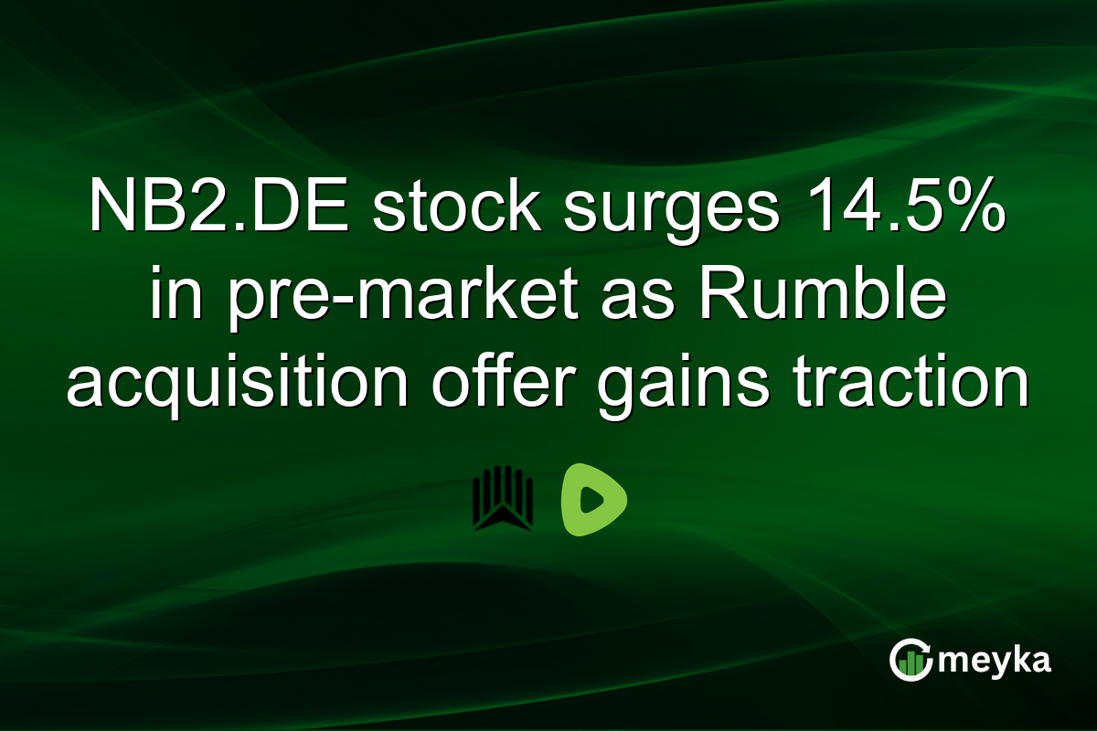 NB2.DE stock surges 14.5% in pre-market as Rumble acquisition offer gains traction
