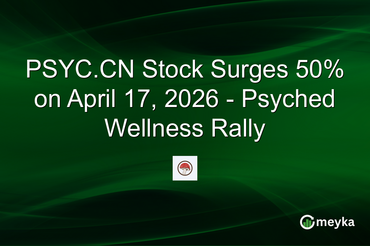 PSYC.CN Stock Surges 50% on April 17, 2026 – Psyched Wellness Rally