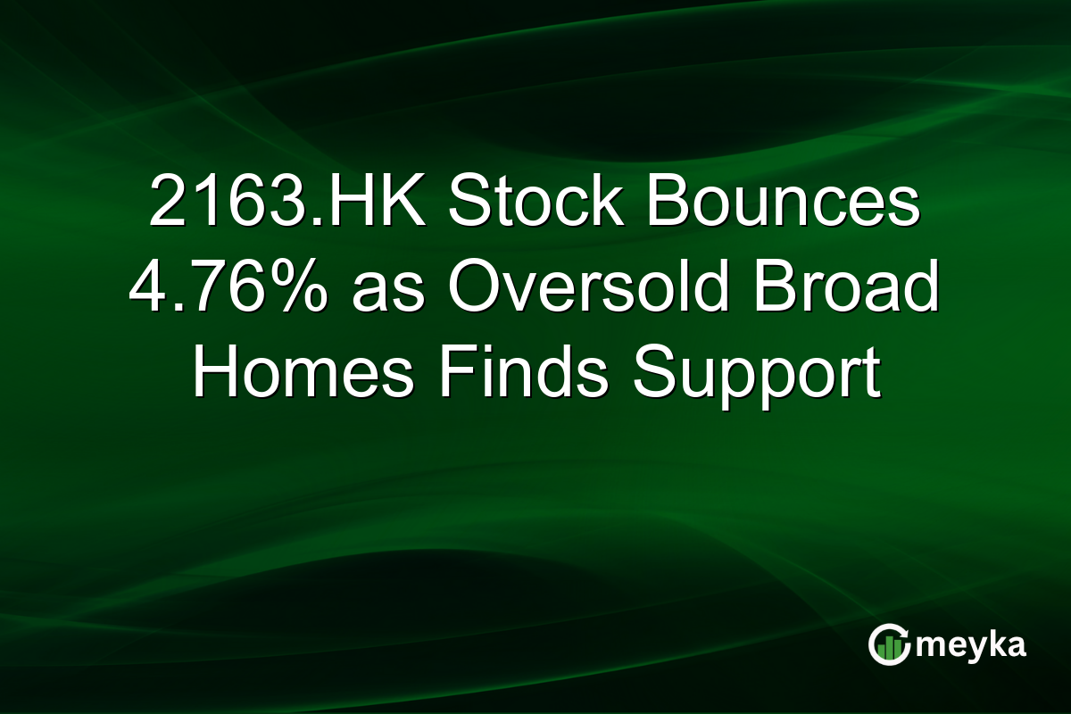 2163.HK Stock Bounces 4.76% as Oversold Broad Homes Finds Support