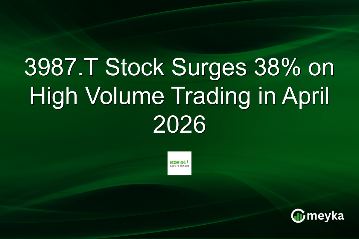 3987.T Stock Surges 38% on High Volume Trading in April 2026