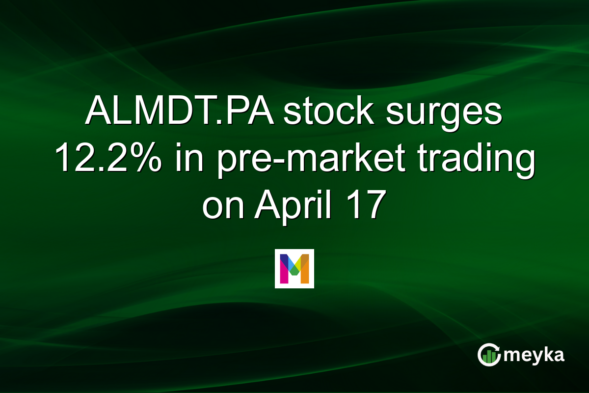 ALMDT.PA stock surges 12.2% in pre-market trading on April 17