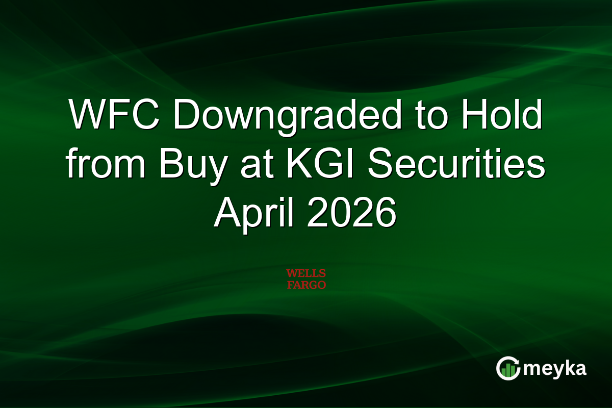 WFC Downgraded to Hold from Buy at KGI Securities April 2026