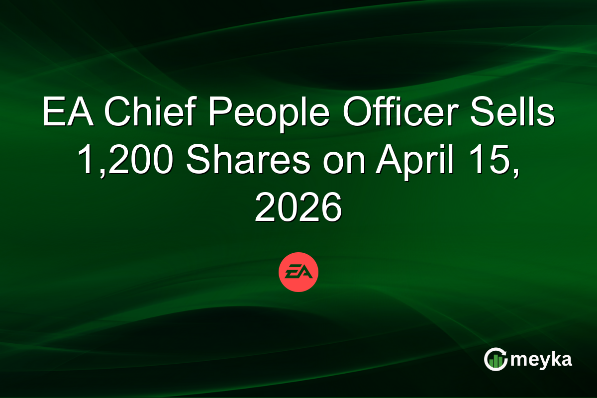 EA Chief People Officer Sells 1,200 Shares on April 15, 2026