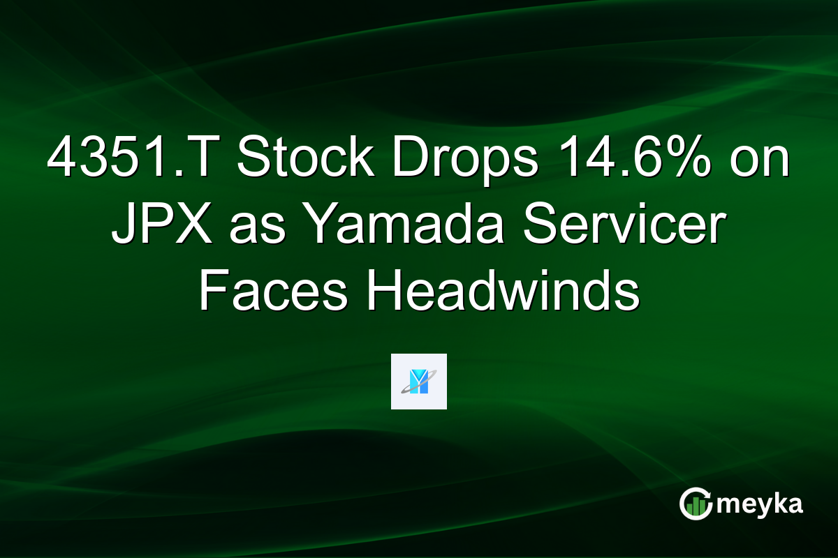 4351.T Stock Drops 14.6% on JPX as Yamada Servicer Faces Headwinds
