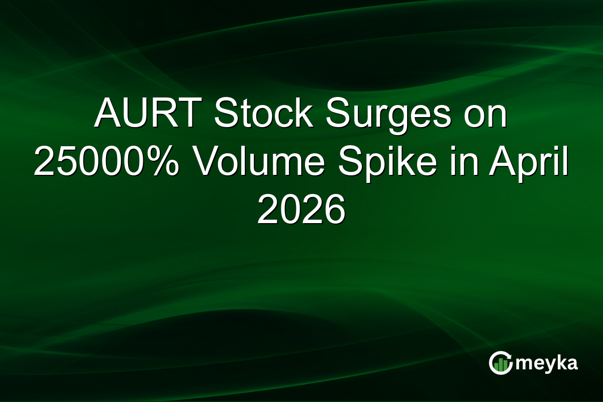 AURT Stock Surges on 25000% Volume Spike in April 2026