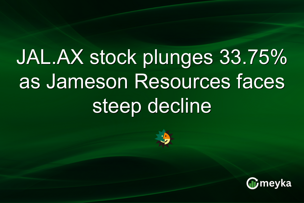 JAL.AX stock plunges 33.75% as Jameson Resources faces steep decline