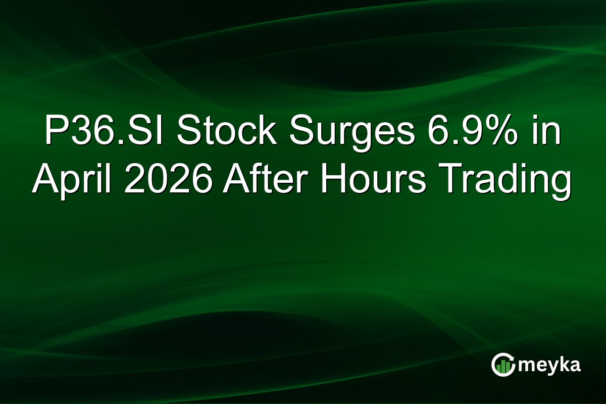 P36.SI Stock Surges 6.9% in April 2026 After Hours Trading