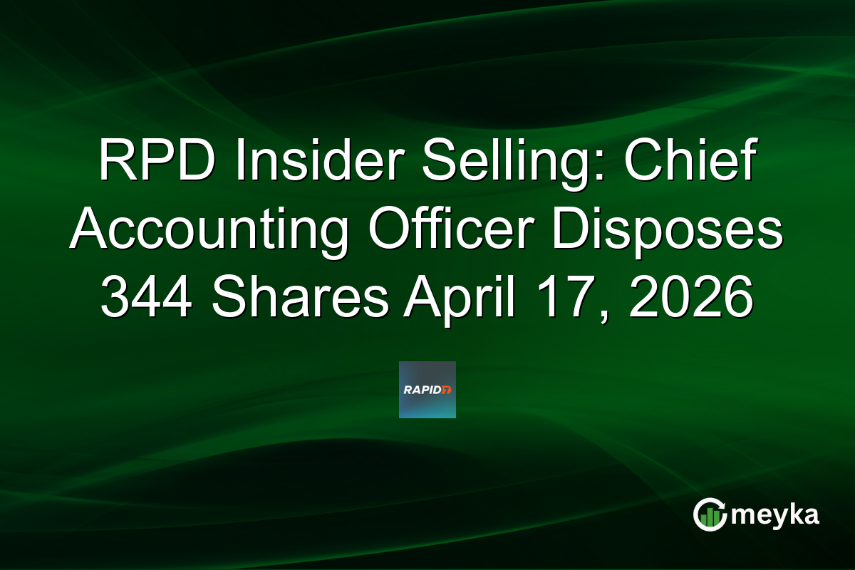 RPD Insider Selling: Chief Accounting Officer Disposes 344 Shares April 17, 2026