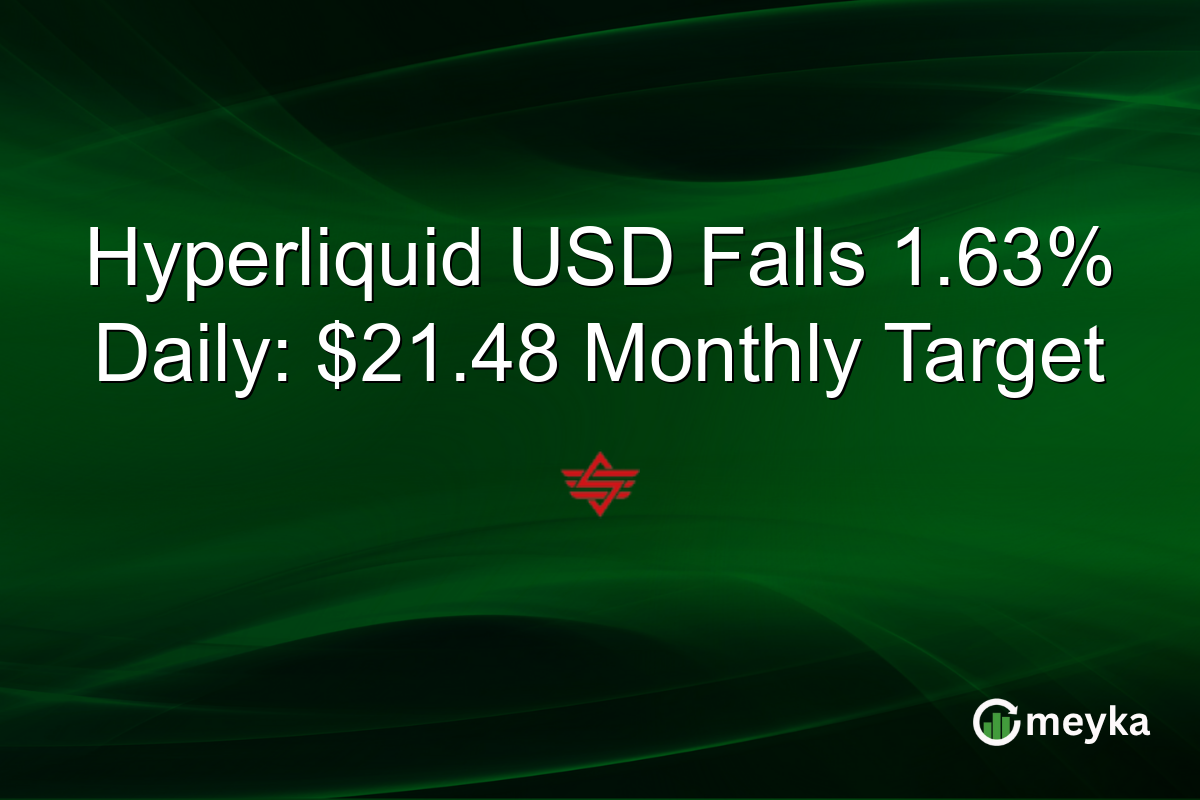 Hyperliquid USD Falls 1.63% Daily: $21.48 Monthly Target