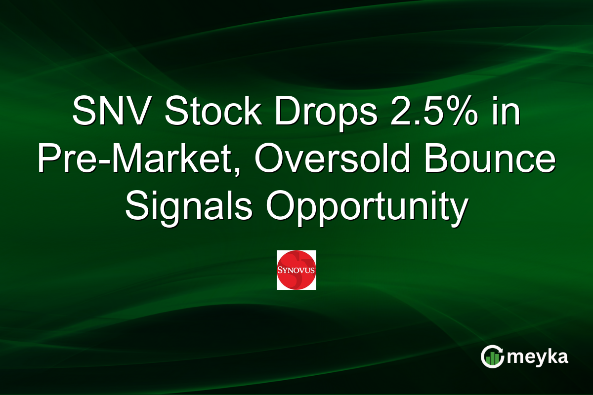 SNV Stock Drops 2.5% in Pre-Market, Oversold Bounce Signals Opportunity