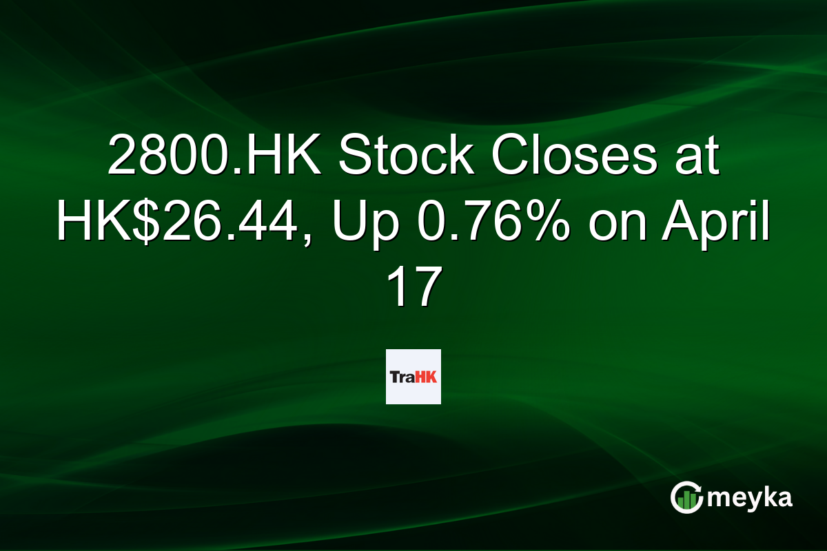 2800.HK Stock Closes at HK$26.44, Up 0.76% on April 17