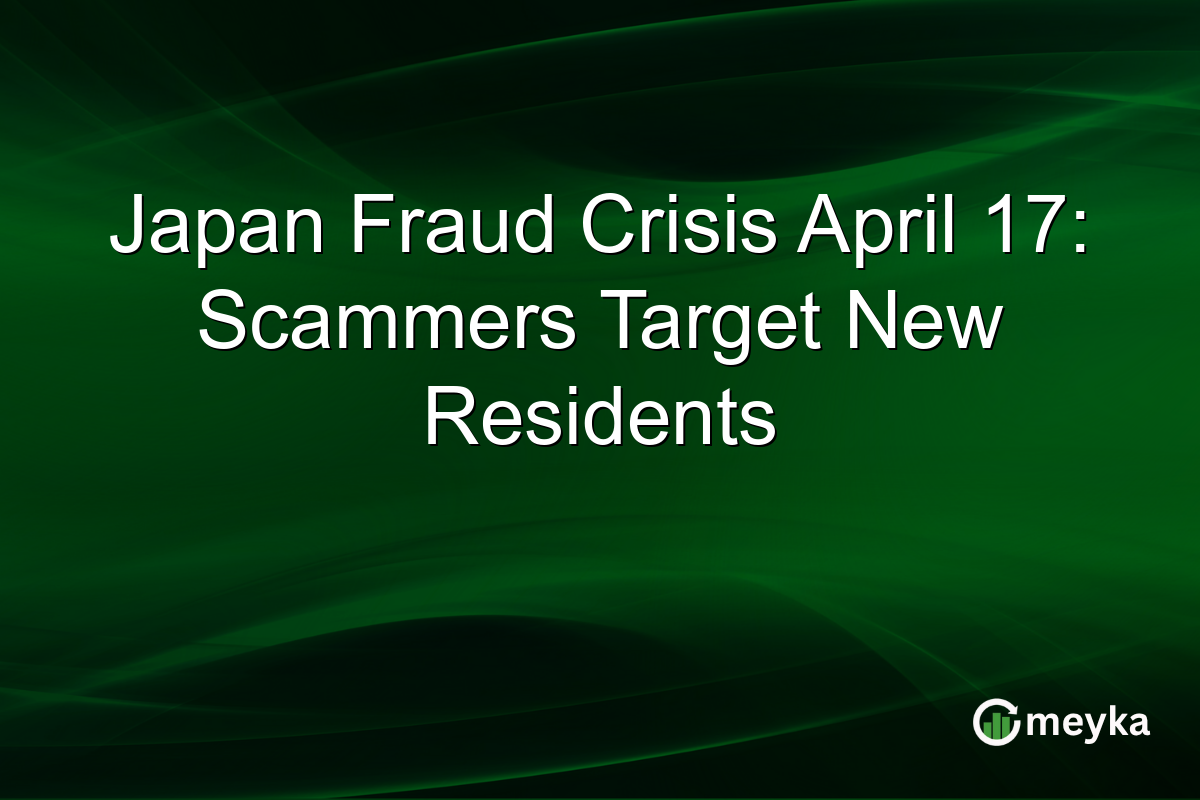 Japan Fraud Crisis April 17: Scammers Target New Residents