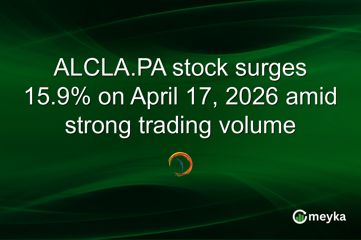 ALCLA.PA stock surges 15.9% on April 17, 2026 amid strong trading volume