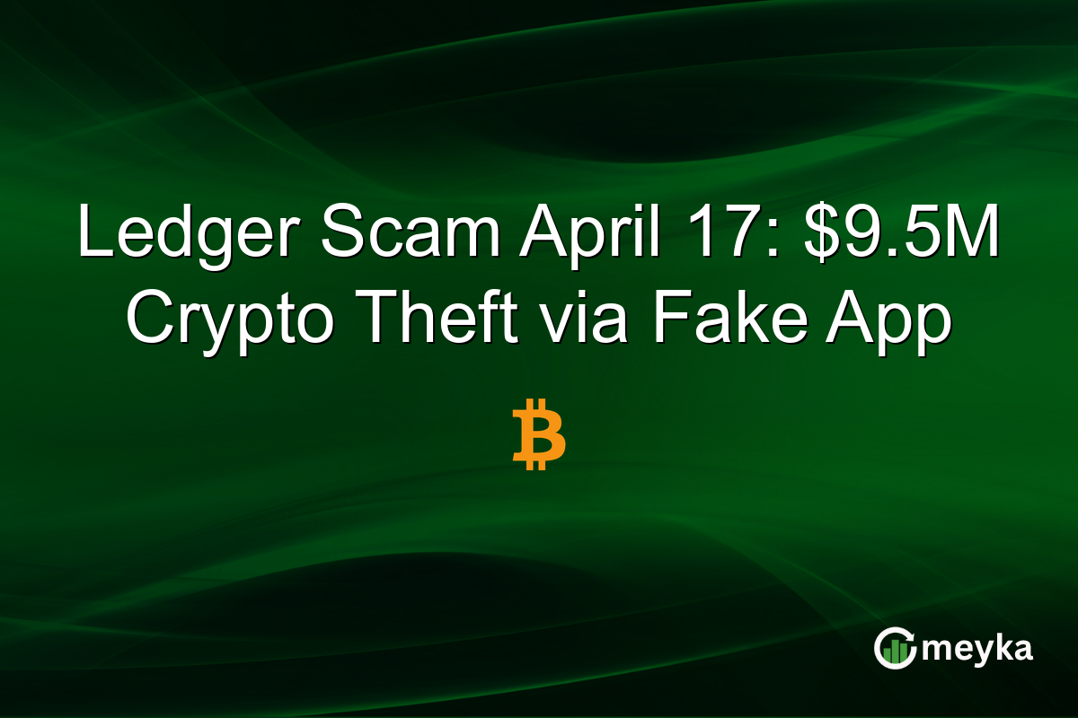 Ledger Scam April 17: $9.5M Crypto Theft via Fake App