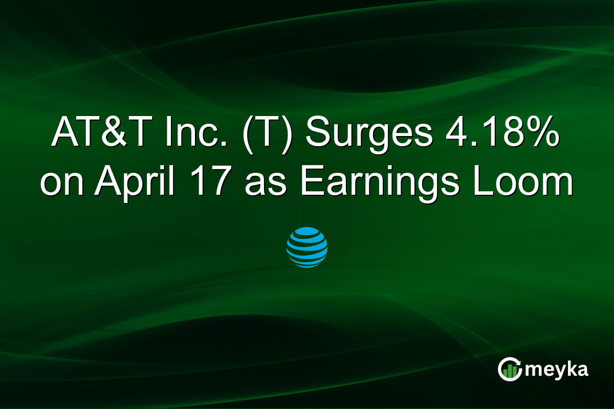 AT&T Inc. (T) Surges 4.18% on April 17 as Earnings Loom