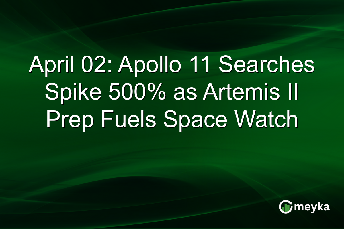 April 02: Apollo 11 Searches Spike 500% as Artemis II Prep Fuels Space Watch