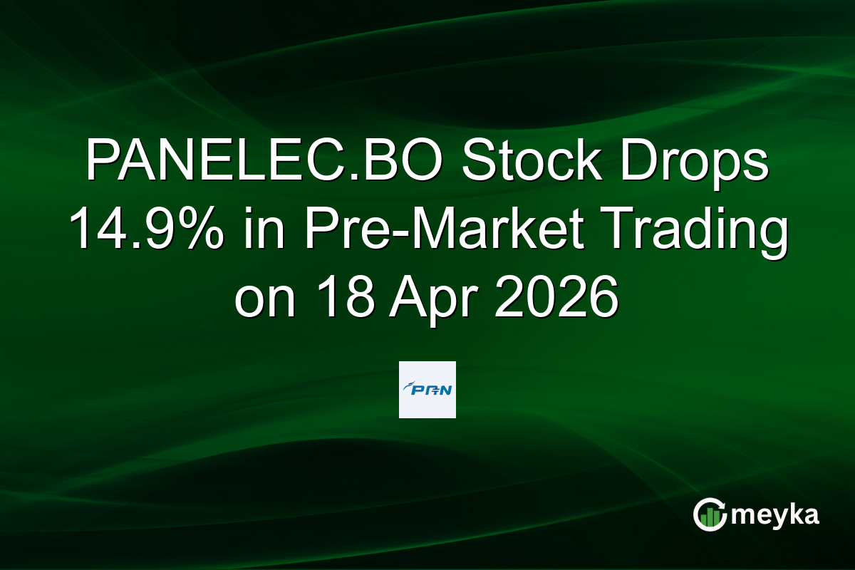 PANELEC.BO Stock Drops 14.9% in Pre-Market Trading on 18 Apr 2026