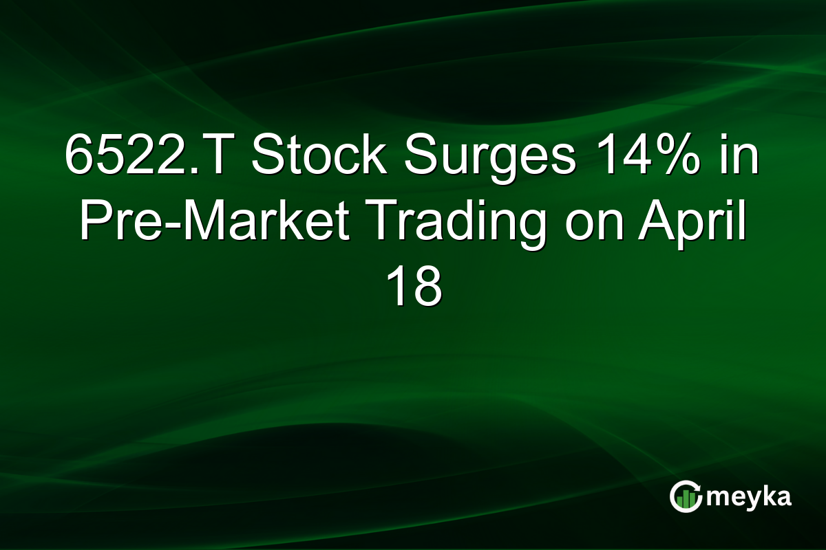 6522.T Stock Surges 14% in Pre-Market Trading on April 18