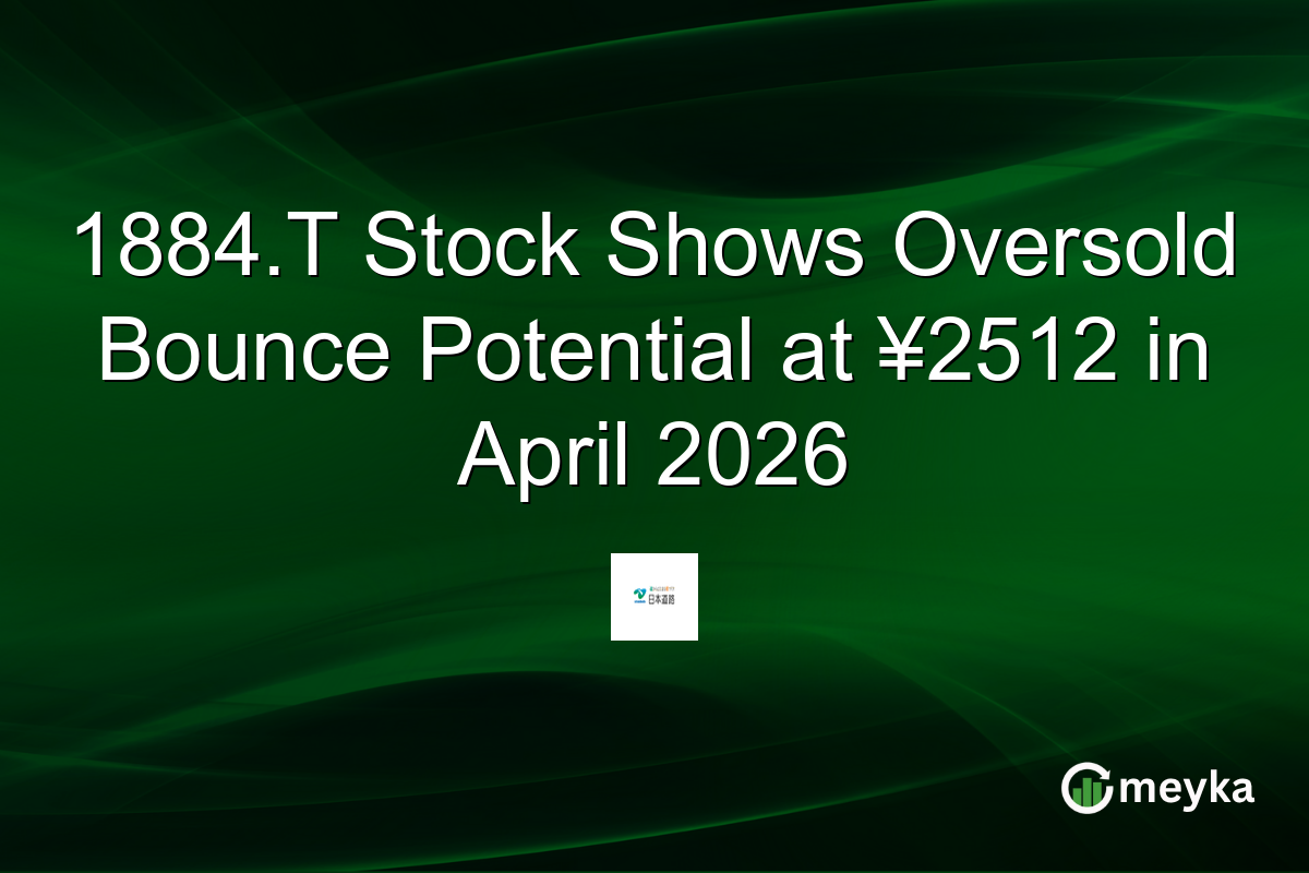 1884.T Stock Shows Oversold Bounce Potential at ¥2512 in April 2026