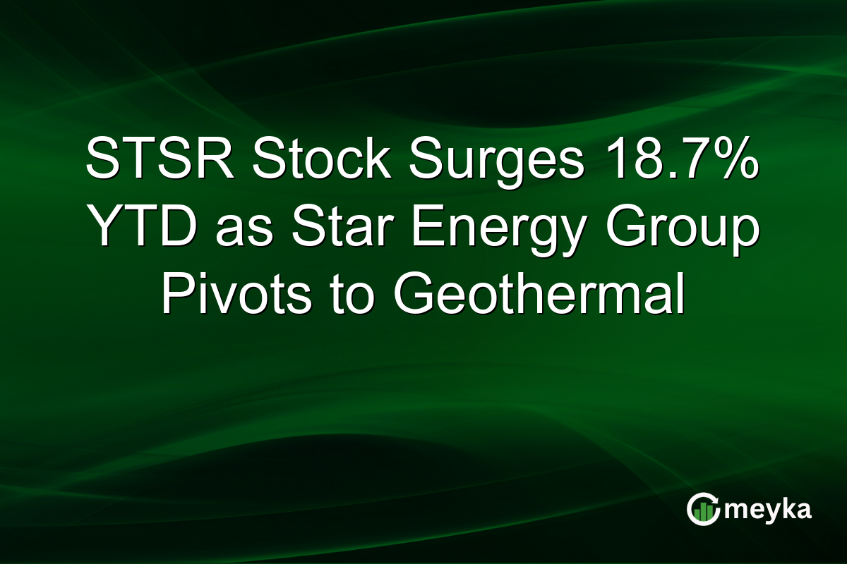 STSR Stock Surges 18.7% YTD as Star Energy Group Pivots to Geothermal