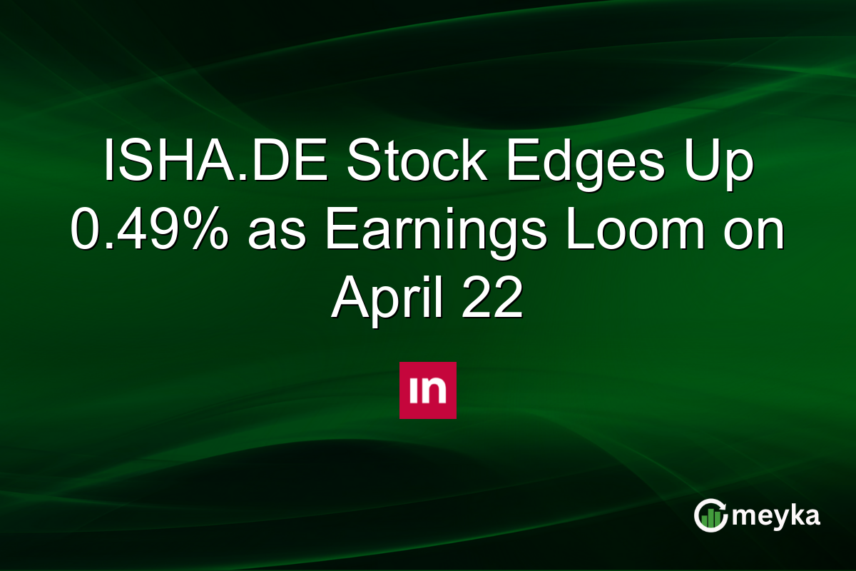ISHA.DE Stock Edges Up 0.49% as Earnings Loom on April 22