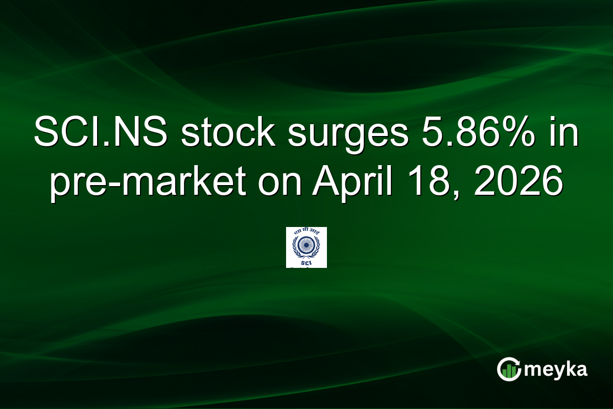 SCI.NS stock surges 5.86% in pre-market on April 18, 2026