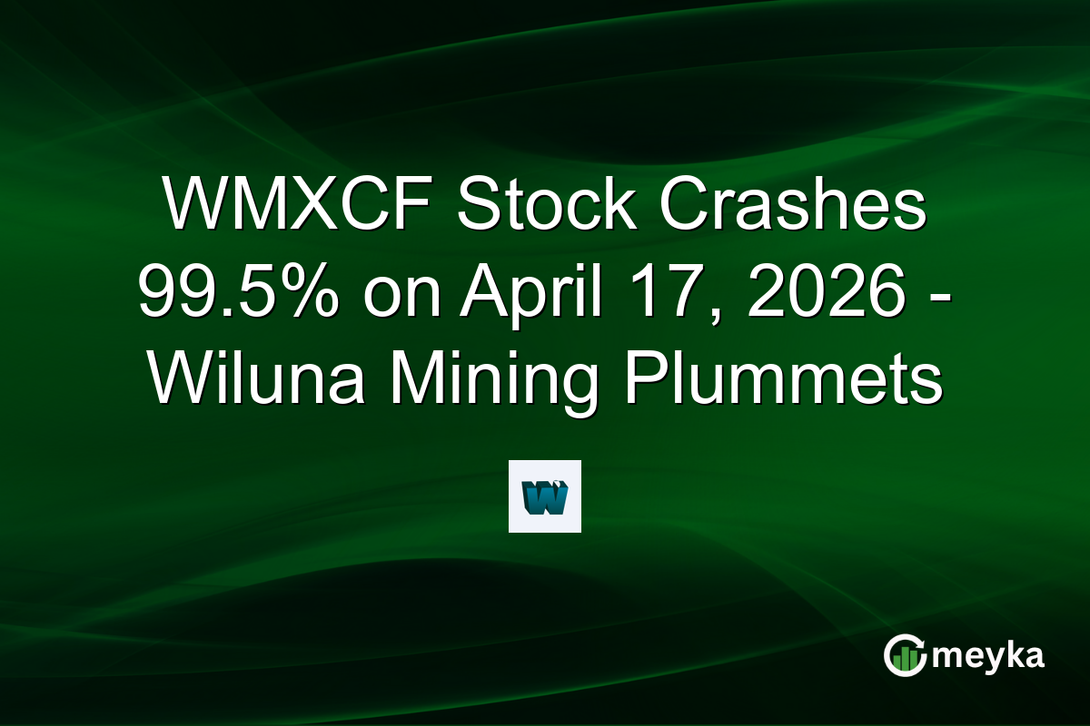 WMXCF Stock Crashes 99.5% on April 17, 2026 – Wiluna Mining Plummets