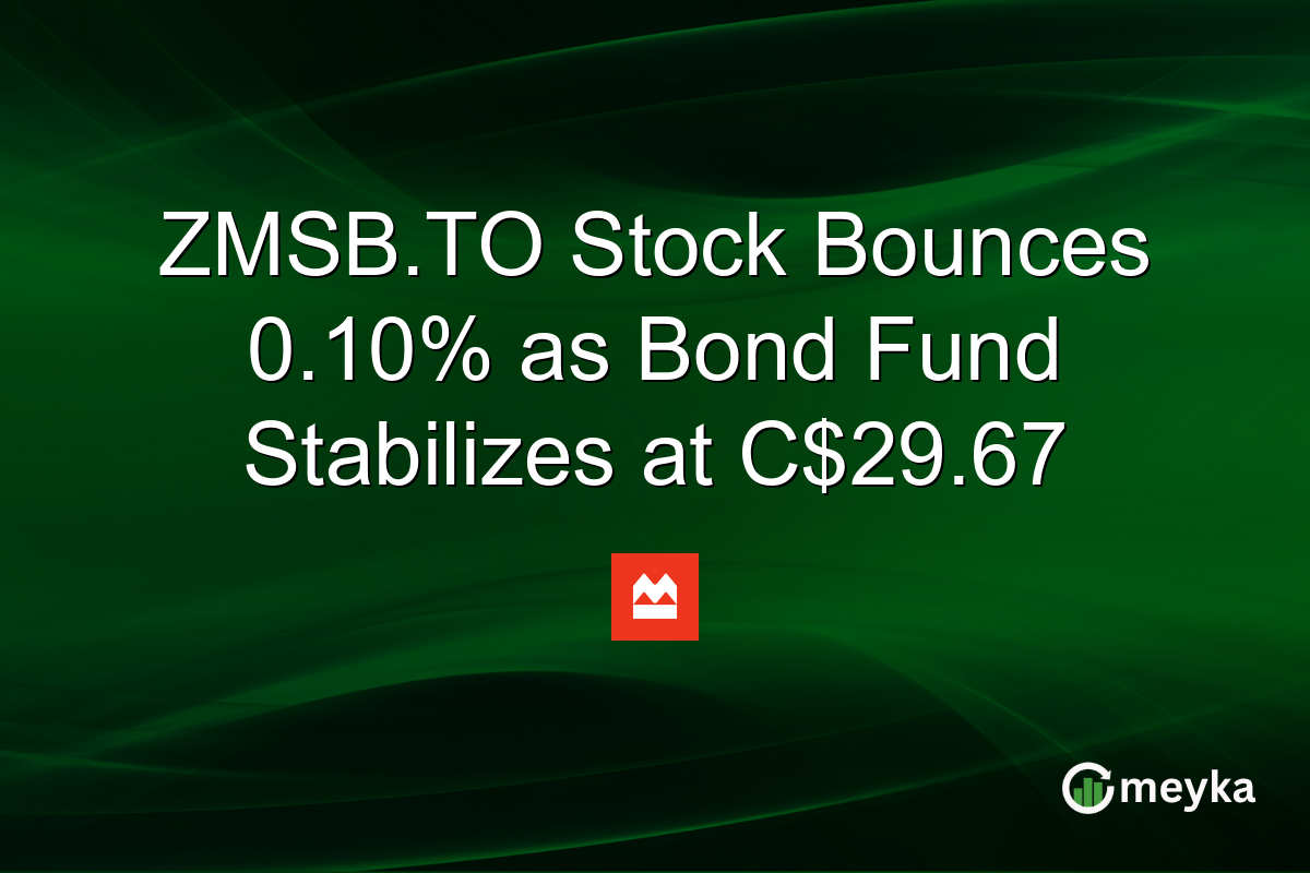 ZMSB.TO Stock Bounces 0.10% as Bond Fund Stabilizes at C$29.67
