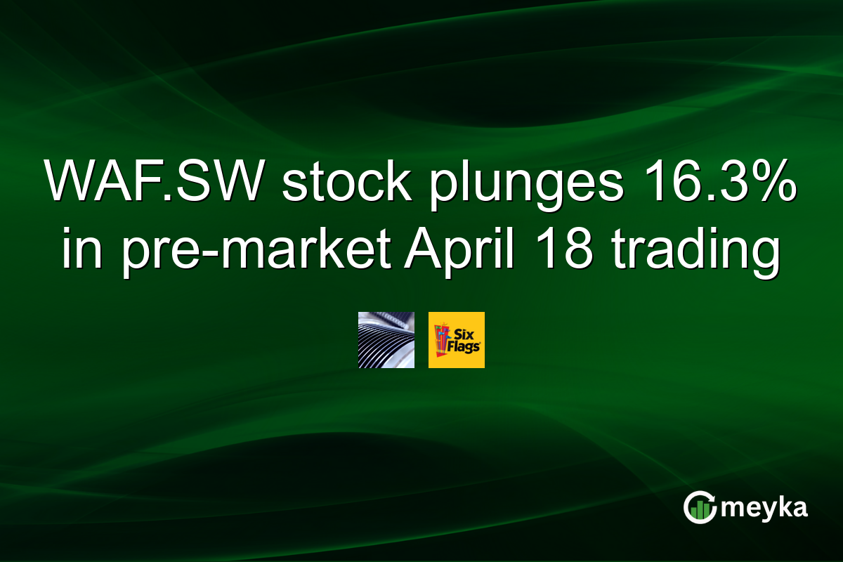 WAF.SW stock plunges 16.3% in pre-market April 18 trading