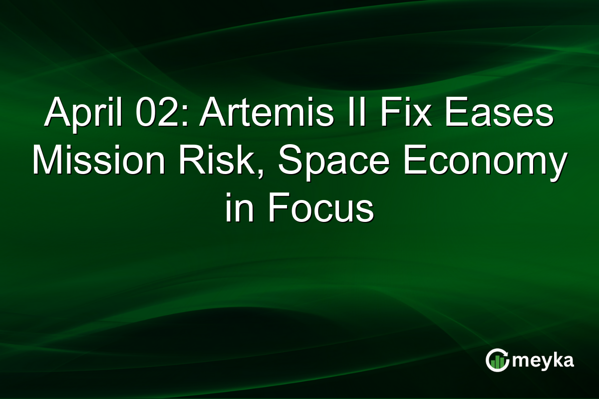 April 02: Artemis II Fix Eases Mission Risk, Space Economy in Focus